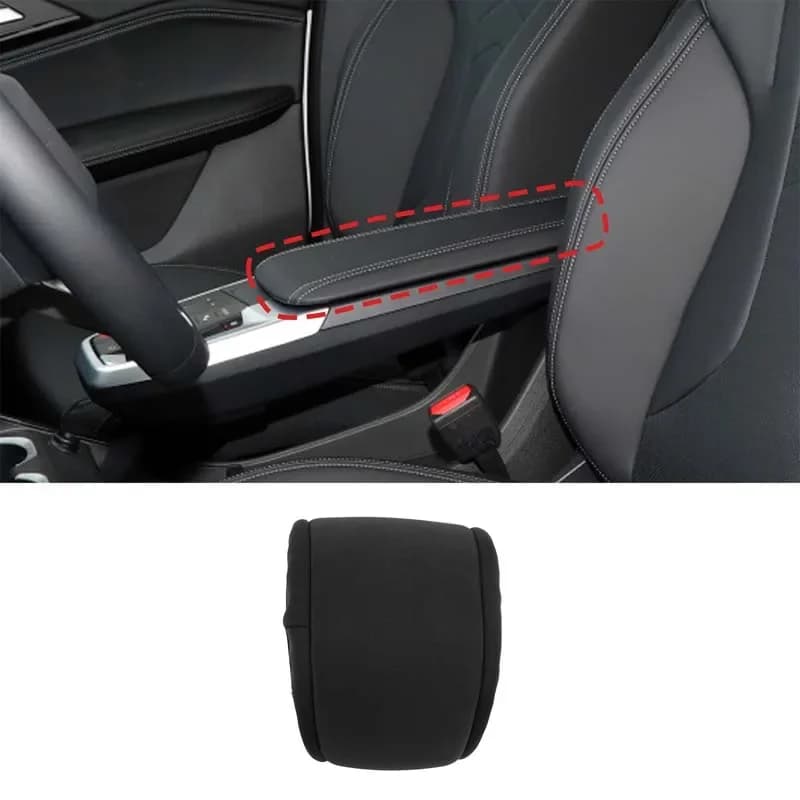 For BMW X1 U11 2023-2025 cloth black car central control armrest box protective cover car interior decoration accessories
