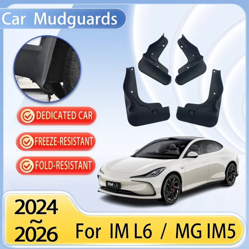 Car Mudguards Parts For IM L6 MG IM5 2024 2025 2026 Mudflaps Tool Splash Proof Fender Car Flare Cover Guard Auto Mud Accessories