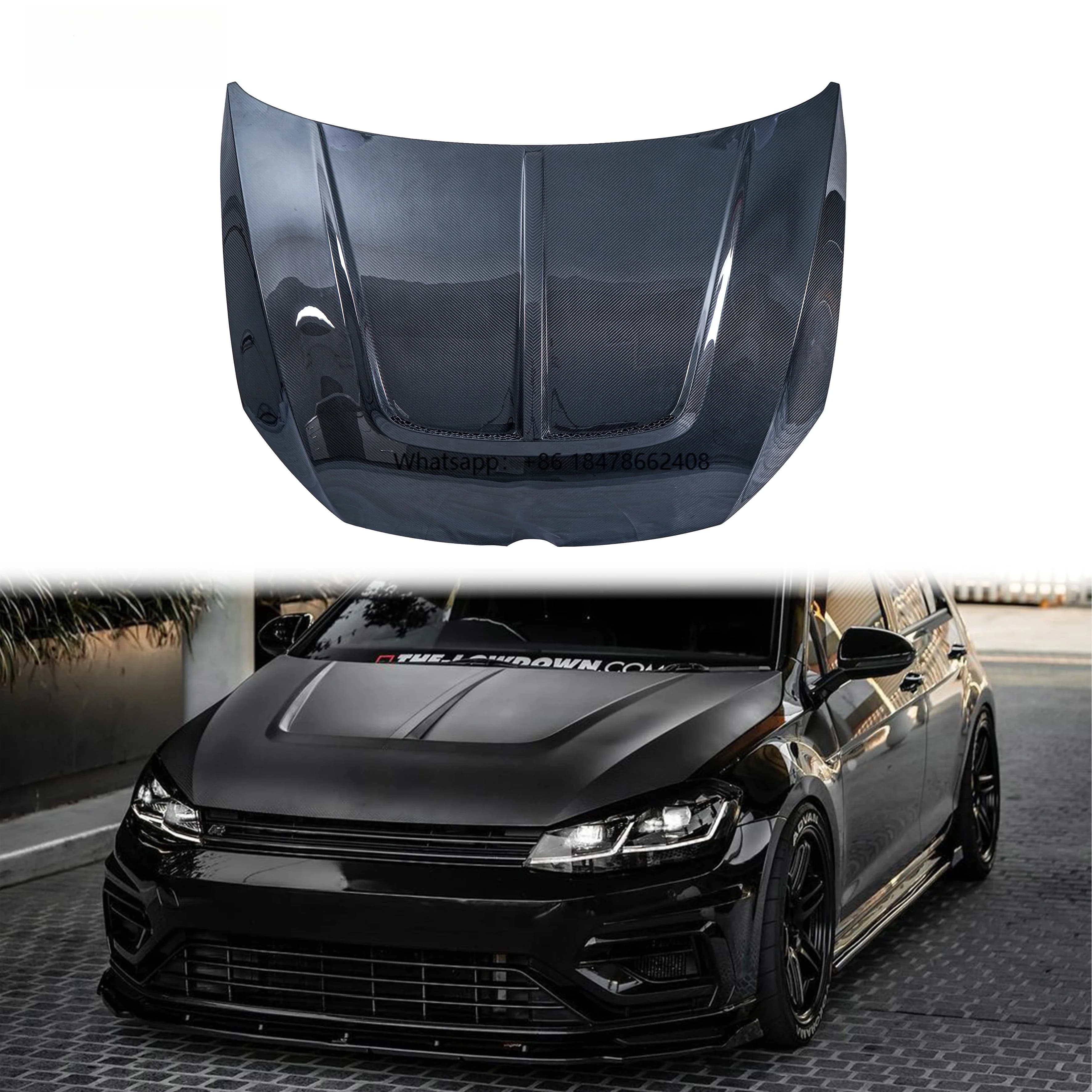 Karbel Hood KB Style Customized Engine Bonnet Dry Carbon Fiber Engine Hood for Golf 7.5 GTI /R MK7.5  (2017-2020)