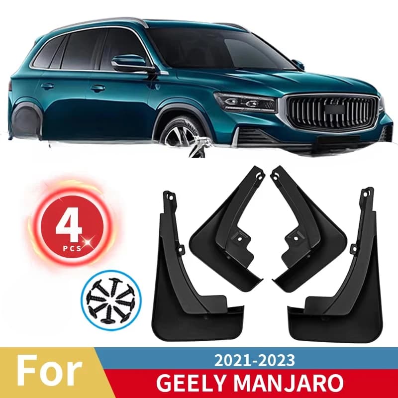 For Geely Manjaro Xingyue L Mud Flaps Monjaro Kx11 2021 2022 2023 Mudguards Guards Fender MudFlaps Front Rear Car Accessories