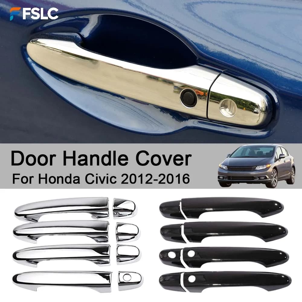 Car Decoration Door Handle Cover For Honda Civic 2012-2016 Cars Accessories Styling Decoration Upgrade Modify A Car