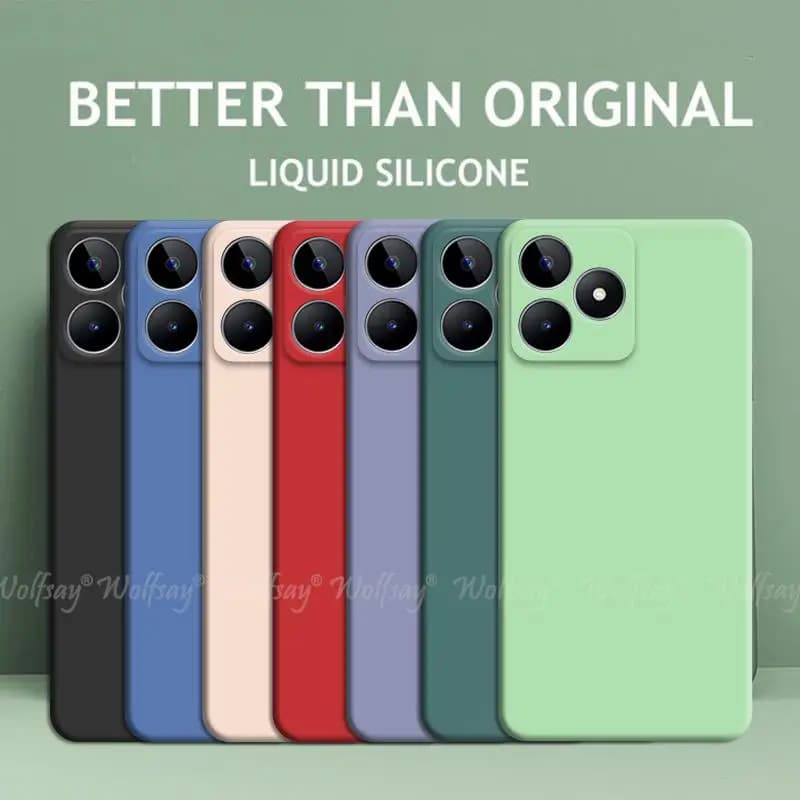 For Realme C53 Case Liquid Silicone Rubber Protector Phone Case For Realme C53 Cover For Realme C53 C55 C51 Case