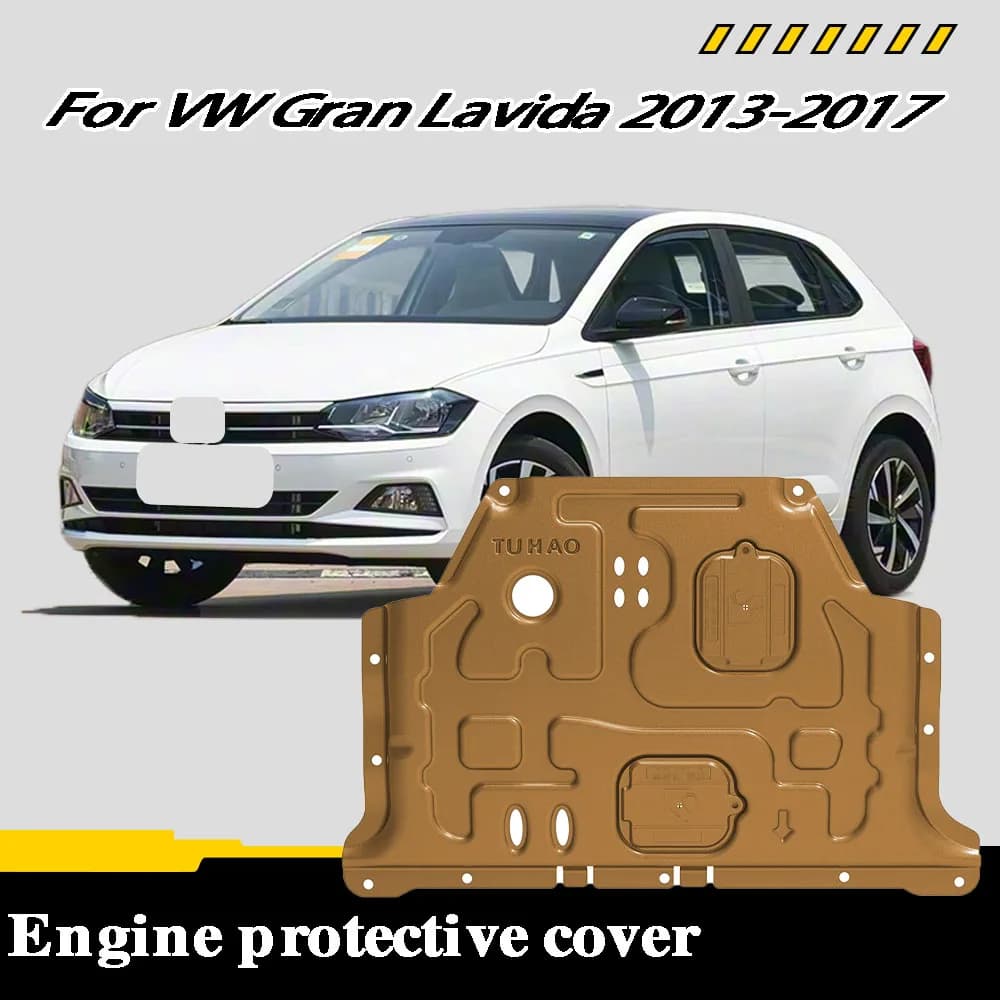 Car Accessories Under Engine Guard Mudguard Board Splash Shield Mud Fender Plate Panel For Volkswagen Polo 2019-2023 1.5L