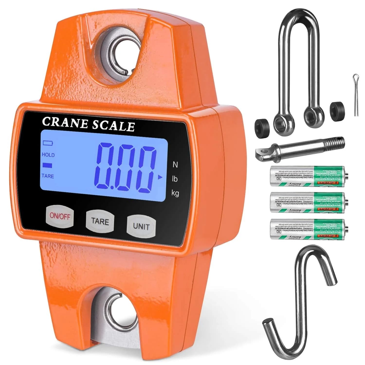 300kg Capacity Portable Electronic Weighing Scale Hanging Crane Scale Hook Scale