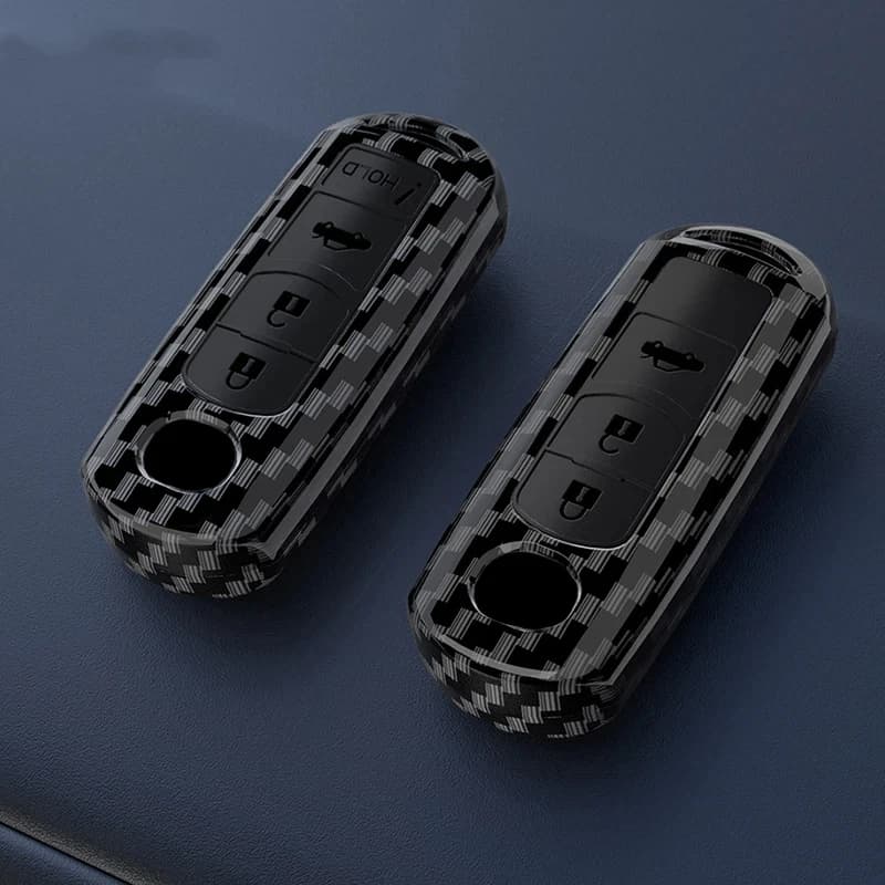 ABS Carbon Fiber Style Car Key Case Cover For Mazda 2 3 5 6 BL BM GJ Atenza Axela Demio CX-3 CX3 CX-5 CX5 CX7 CX-9 CX8 4 Buttons