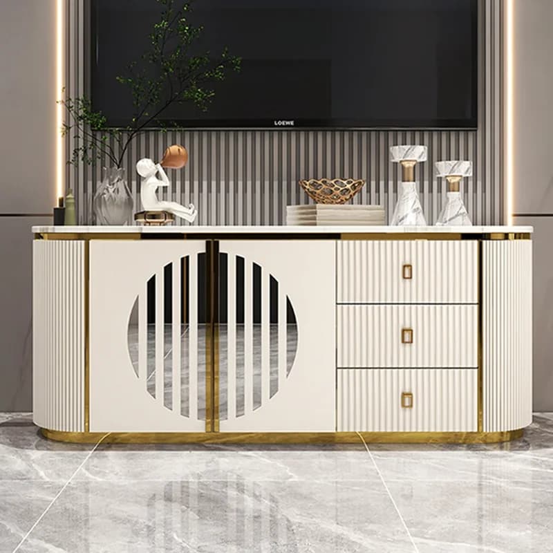 White Luxury Tv Cabinet Storage Nordic Modern White Home Drawers Designer Tv Table Organizer Suporte Para Tv Home Furniture
