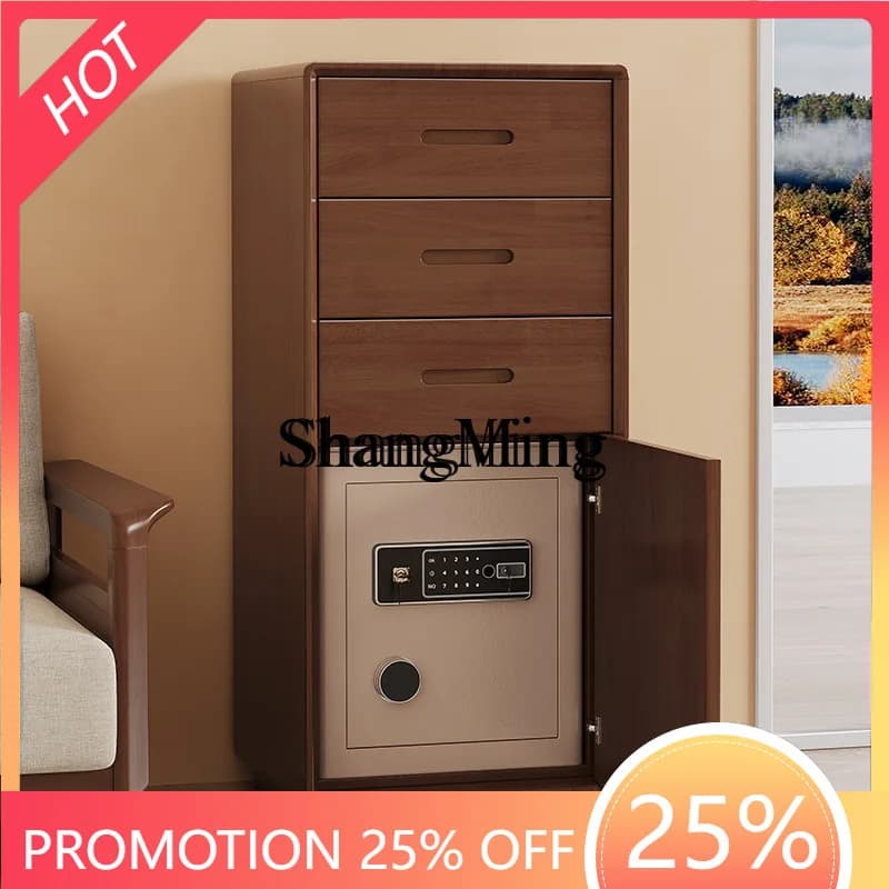 SM solid wood safe home living room bedroom study entrance locker hidden safe