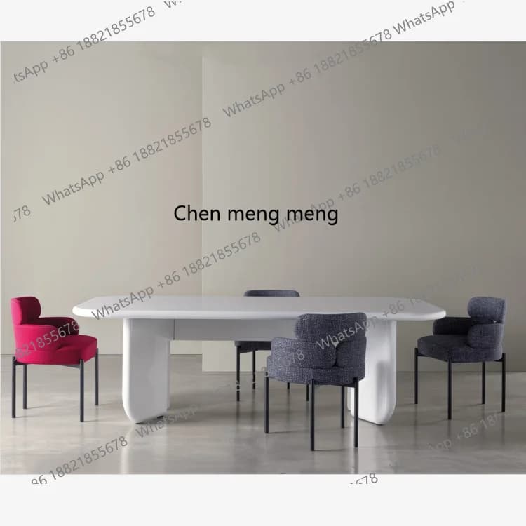 2003Italian Minimalist MERIDIANI Solid Wood Round Table Simple Modern Living Room High Gloss Piano Lacquer ITALO Dining Table