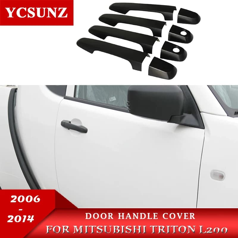 For Mitsubishi Triton L200 MN 2006-2014 Door Handle Cover Car Exterior Accessories Double Cabin