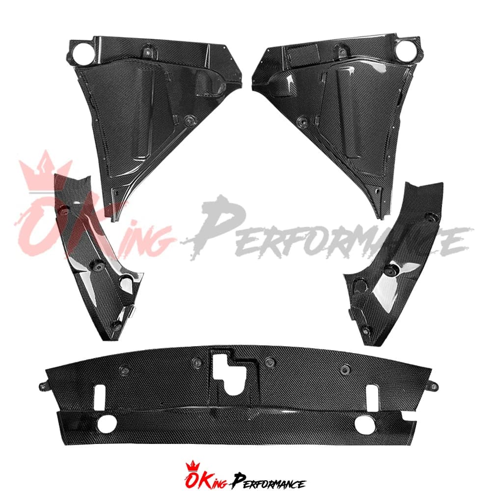 Dry Carbon Fiber Cooling Plate & Battery Cover Engine Bay Dress up Kits Panels for Nissan R35 GTR 2008-2026
