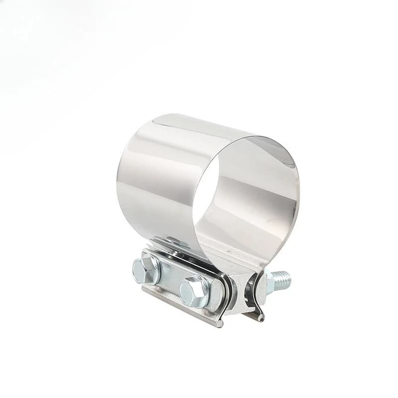 Auto modification general stainless steel 2.5 inch 63mm exhaust pipe clamp tail throat clamp