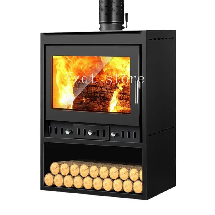 Household real fire wood-burning fireplace smokeless and dust-free heating stove New B&B wood stove