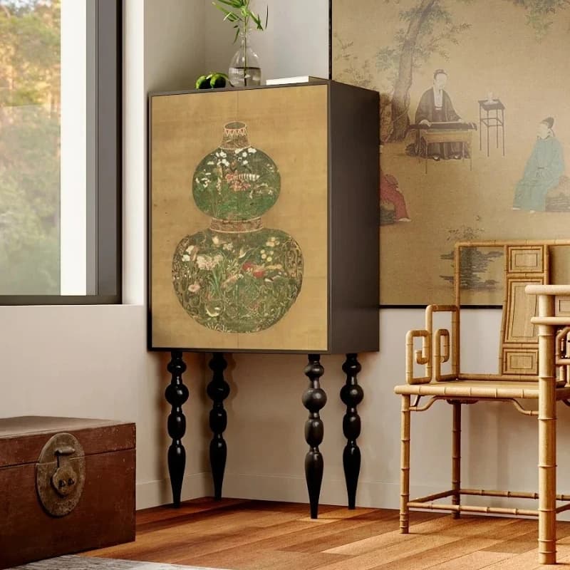 Lhh1 solid wood tall cabinet living room porch cabinet bedroom cloakroom sundries locker