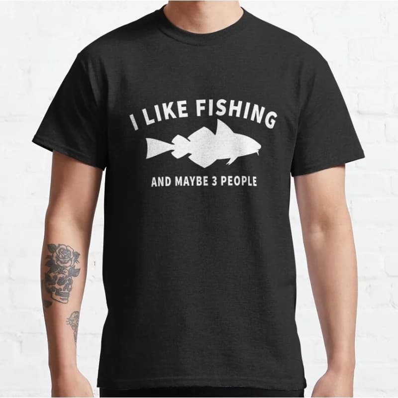 i like fishing 0225 Funny Fisherman gift t shirt for men Fly fishing 100% cotton printed Graphic Clothes All size tops S-6XL