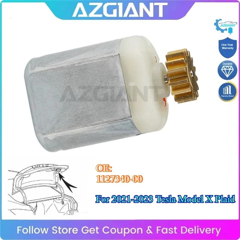 AZGIANT for 2021-2023 Tesla Model X Plaid Car Trunk Lock Actuator Tailgate Mini Motor Easy to Replace Save Money OE#1127340-00