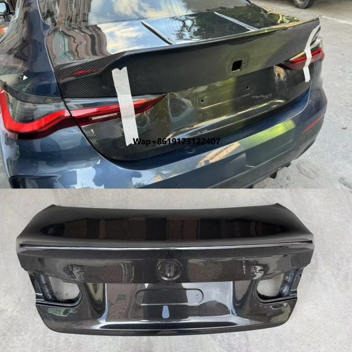 CSL Style 100% Dry Carbon Fiber Rear Trunk Cover Body Kit for M4 G82 2021+ Perfect Fitment Guaranteed