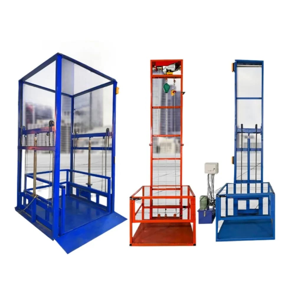 Electric lifting platform hydraulic cargo elevator warehouse hoist