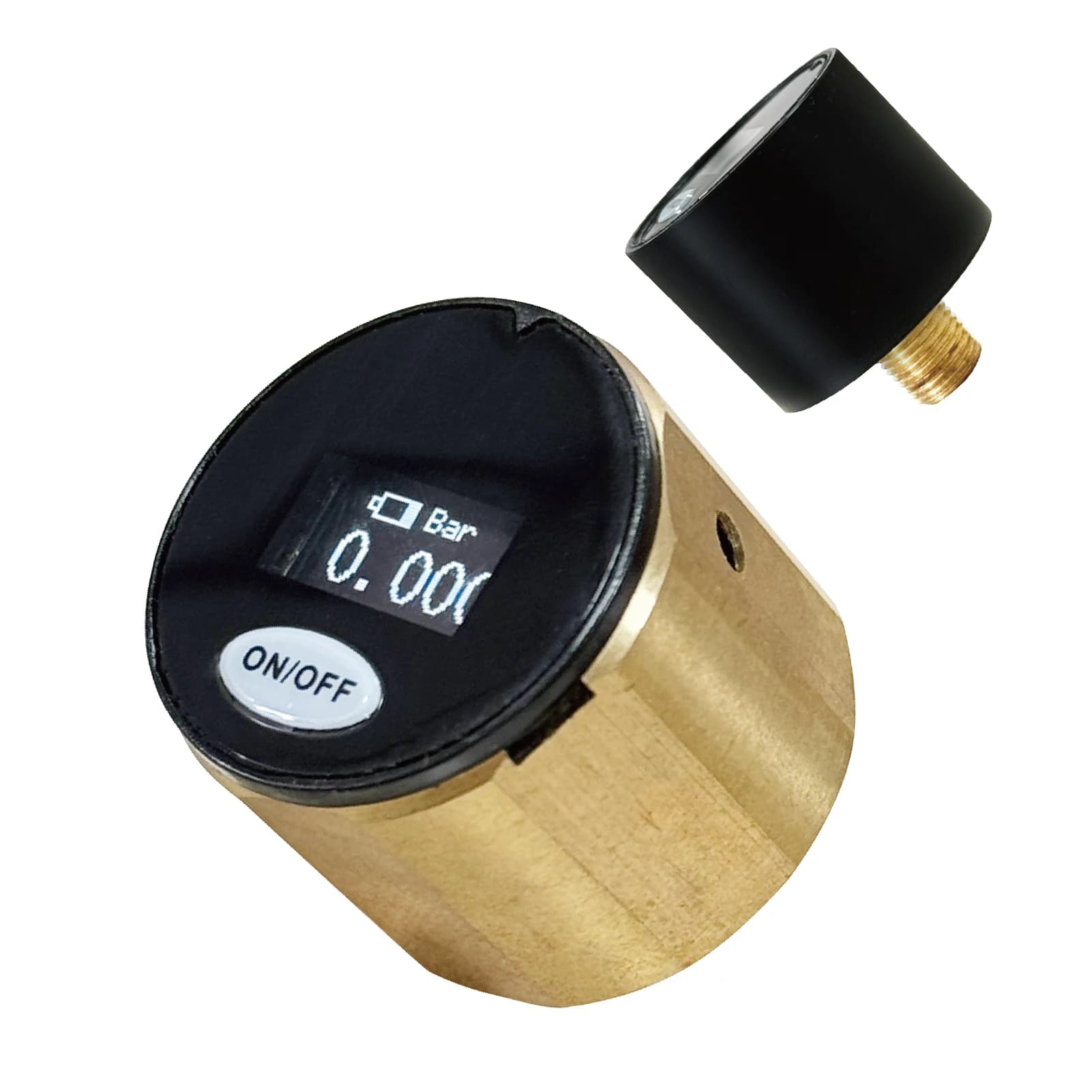 28mm High-Pressure Digital Pressure Gauge, 4 Types of Threads to Choose From, and 3 Units Can Be Adjusted by Oneself