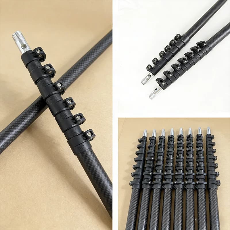 9m 12m 15m 18m Carbon Fiber Telescopic Pole  3 Meters to 20 Meters Multi-functional Carbon Fiber Telescopic Pole
