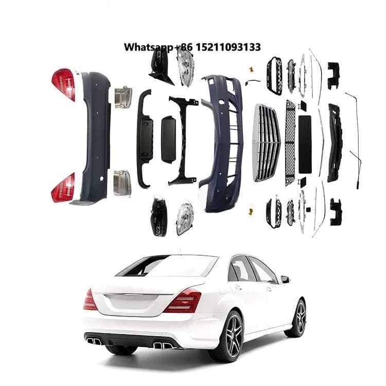 Car Bumpers pp Car Body Kit fo Class W221 Old to New S63 S65 Car Accessories Conversion Kit