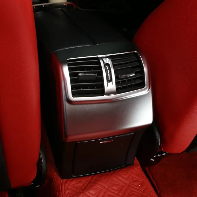 ABS Carbon Fiber Car Rear Air Conditioning Vent Cover Trim Interior Car Accessories For Mercedes Benz E Class W212 2012-2015