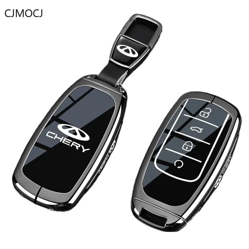 Premium Zinc Alloy Key Cover Case for Chery Tiggo 8/8 Plus/8 Pro/8L/9/9 CDM/Explore 06 - Protective Key Fob Shell Keychain