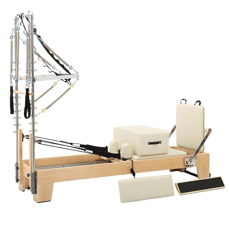 High Quality Customized Pilates Reformer With Tower Wholesale Gym Yoga Studio Body Core Training Equipment