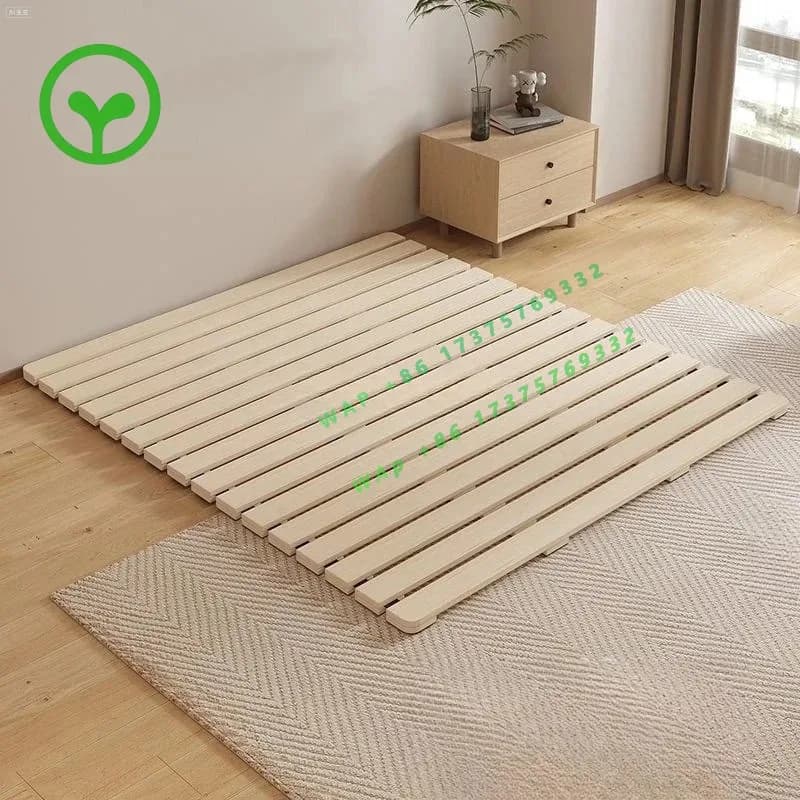 Solid wood  ket tatami bed frame folding bed board non-slip bedroom floor floor breathable moisture-proof row skeleton