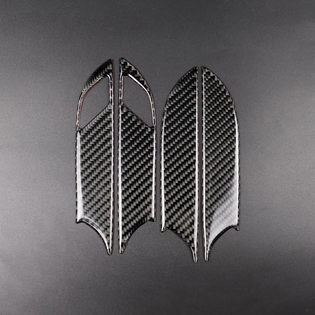 For Cadillac XT5 2016-2025 XT6 2020-2025 Carbon Fiber Inner Door Bowl Sticker Car Interior Accessorie Decoration Sticker