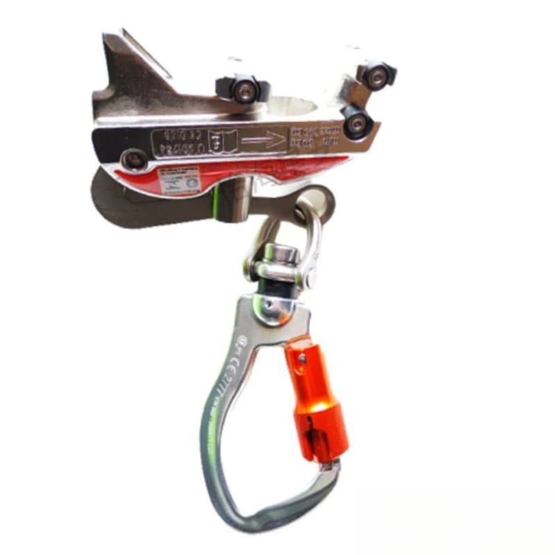 27871 Guide Rail Zipline Anti-fall Brake Double Self-locking Connecting Hook Anti-drop Buckle