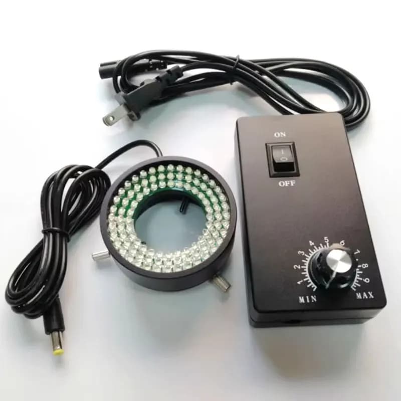 35-50mm Diamter 96LED Ring UV Purple Blue Green Yellow Red IR 850nm 940nm Lamp Source 90V-260V for Microscope LED Light