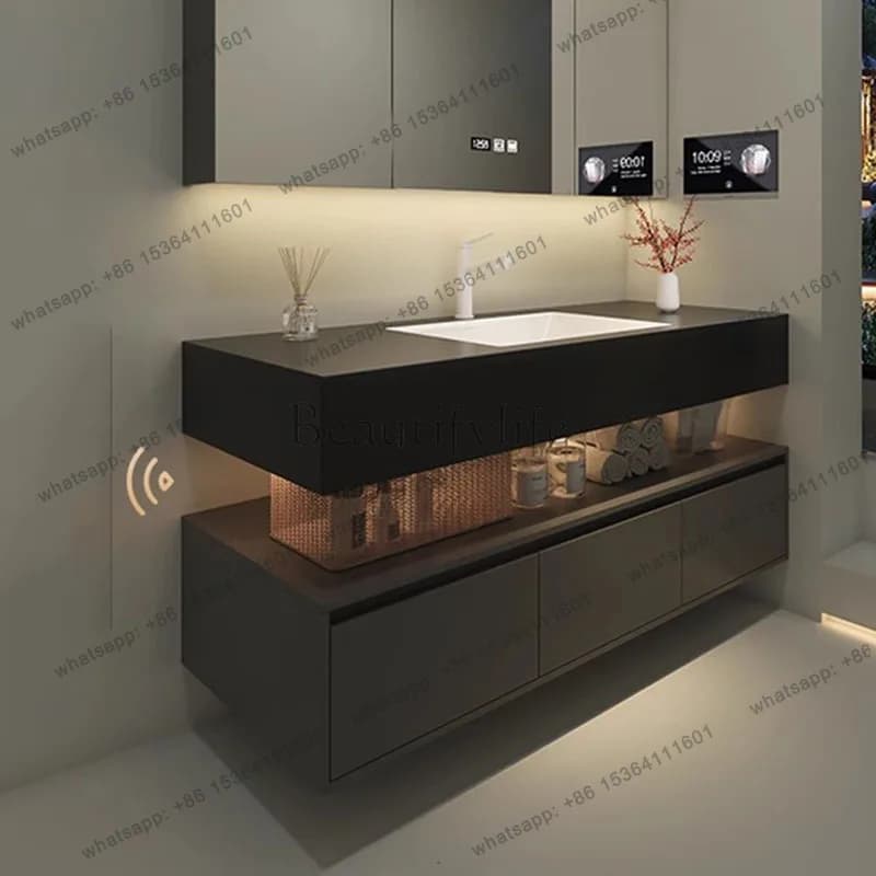 Furniture Washbasin Cabinets Toilet Vintage Vanity Drawer Cabinets Bathroom Storage