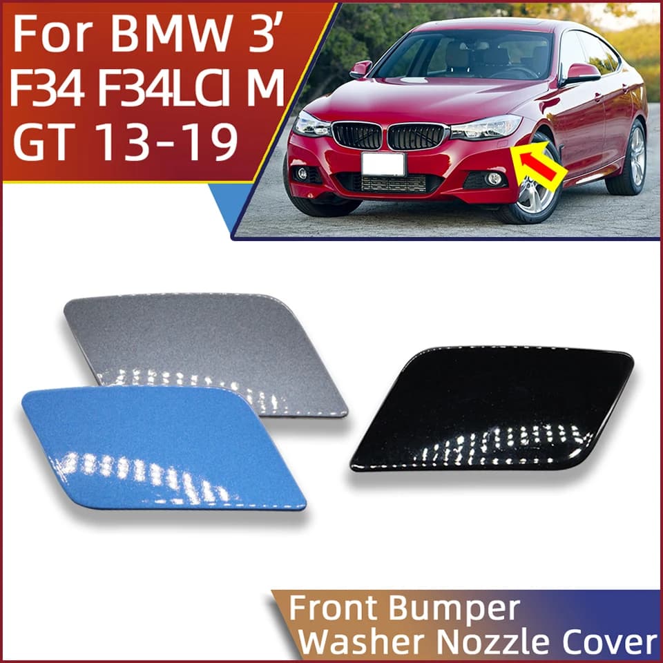 For BMW3 GT Gran Turismo F34 F34LCI M-Technic 2013-2019 Headlamp Washer Nozzle Cover Shell Garnish Cap 51118062251 51118062252