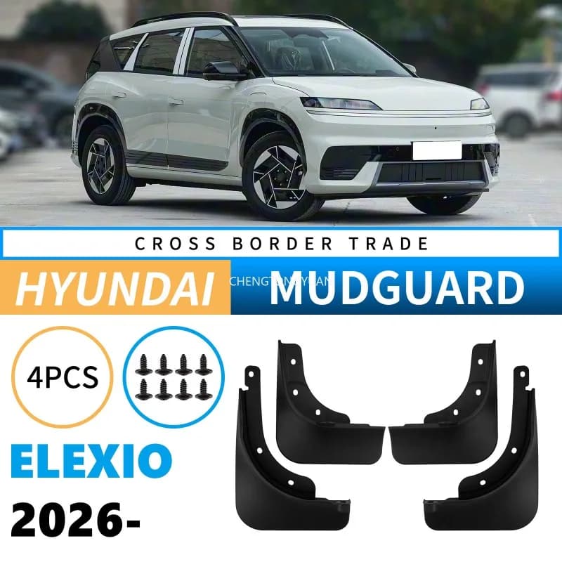 For Hyundai EO Elexio 2026 Mudguards Splash Guards Front Rear Wheels Fender Car Accessories 4Pcs Auto Parts