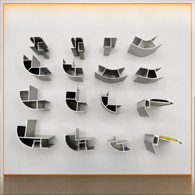 RV hanging cabinet rounded corner profile, hanging cabinet lower wrapping angle 90 degrees aluminum profile bathroom profile