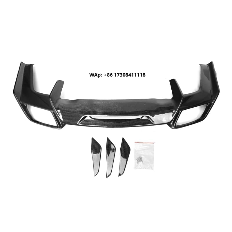 Carbon Fiber Rear Bumper Kit for GT Coupe W190 2016-2018 RZ Style Rear Diffuser