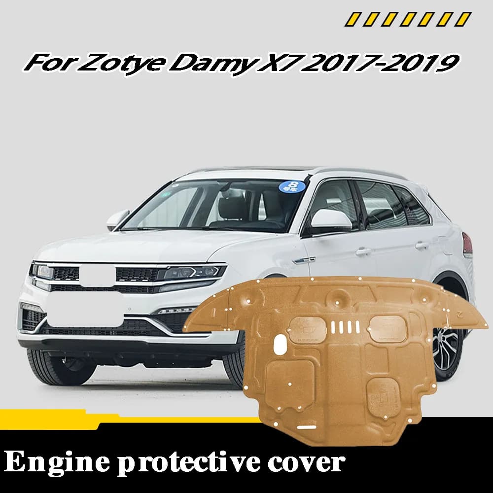 Engine Chassis Shield Splash Bottom Protection Board Car Accessories Under Cover For Zotye Damy X7 2017-2019 1.8T 2.0T
