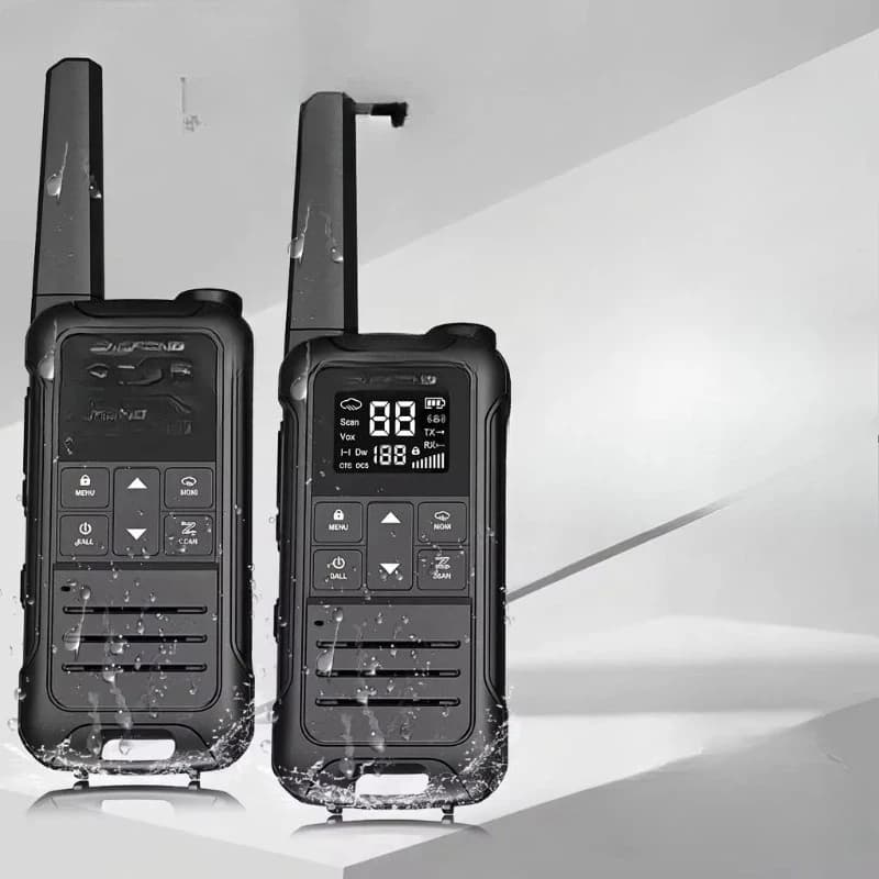 2PCS   F22 PMR 446MHz Mini Walkie Talkie Waterproof Type-C Licence-free NOAA Flashlight Portable Two Way Radio for Hunting