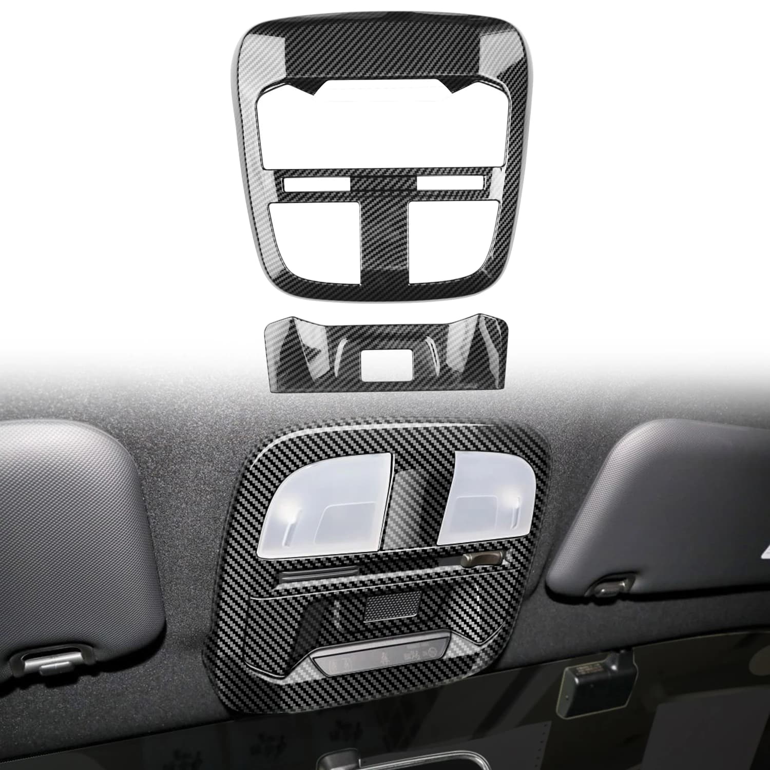 Car Accessories For Toyota GR86 / Subaru BRZ 2022 2023 Interior Front Reading Light Cover Trim 2pcs Car Styling