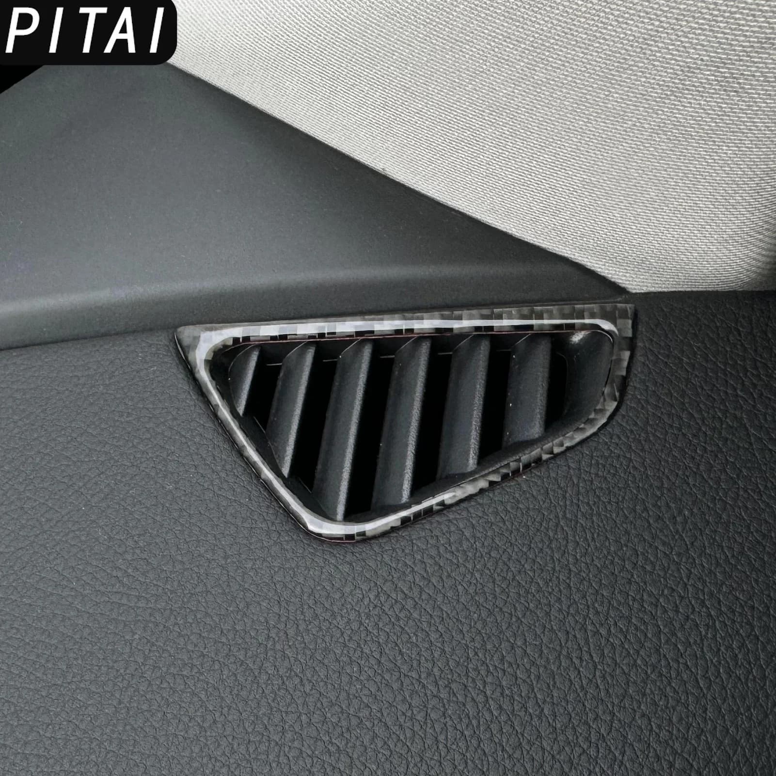 Carbon Fiber Dashboard Air Vent Defogging Panel Cover Trim Sticker For Benz GLE W167 2019-2024 Car Interior Accessories