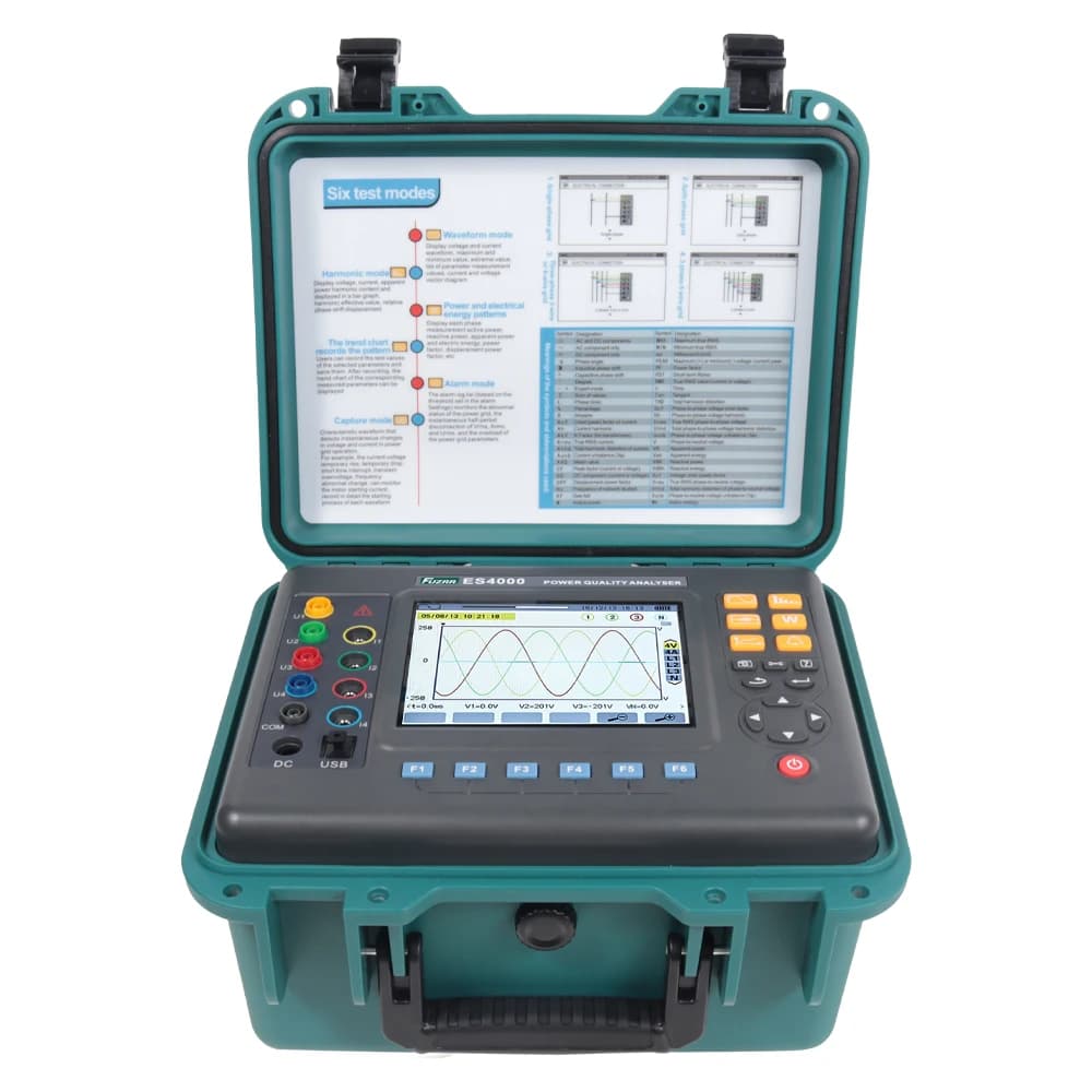 Voltage Current Meters Three Phase Electric Parameter Testers   Power Quality Analyzer for Power Grid