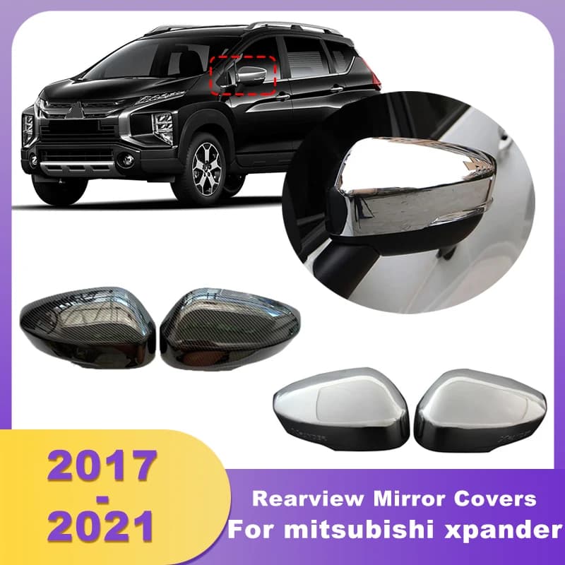 Car Side Rearview Mirror Covers Cap Car Accessories For mitsubishi xpander 2017 2018 2019 2020 2021