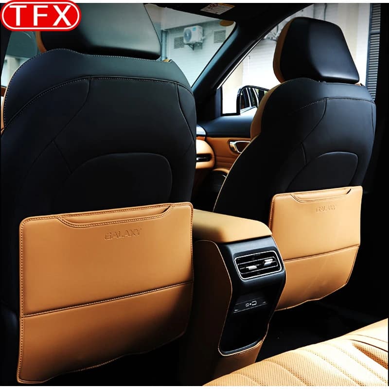 For Geely Galaxy Starship 7 EM-i 2024 Car Rear Seat Kick-Proof Leather Modification Protective Pad Auto Protection Accessories