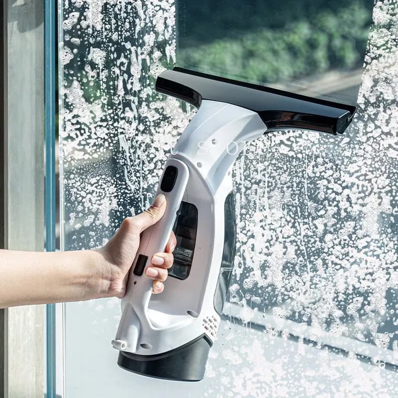 Cross-border new small electric glass cleaner, handheld window cleaner, strong water absorption, high-efficiency and portable