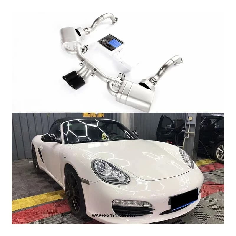 New 2009-2011 for Cayman/Boxster 987 Stainless Steel Straight Exhaust Pipe Supports Customization with 2 Year Warranty