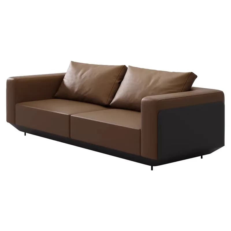 CX leather office sofa coffee table combination simple modern office reception, leather art sofa