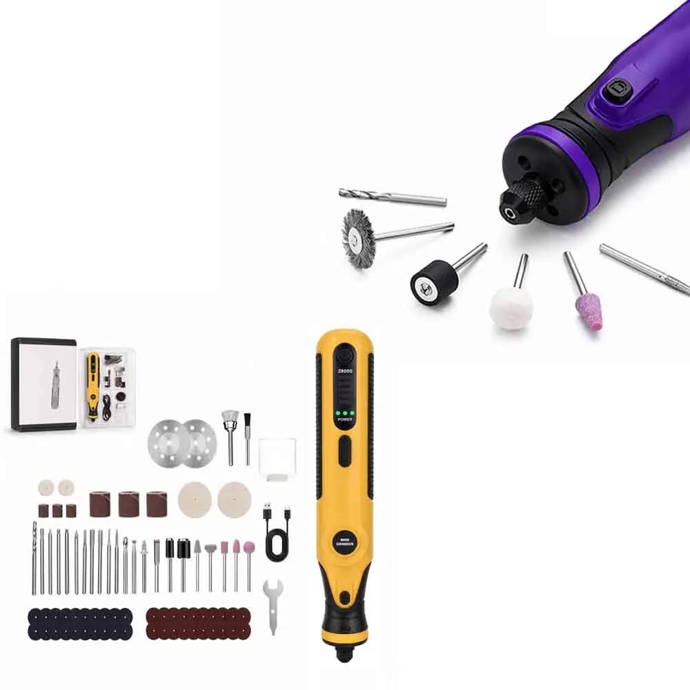 Cordless Electric Grinder Pen 7.2V Type‑C Rechargeable 6 Speed Adjustable 8000‑28000RPM Polishing Engraving Grinding Tool
