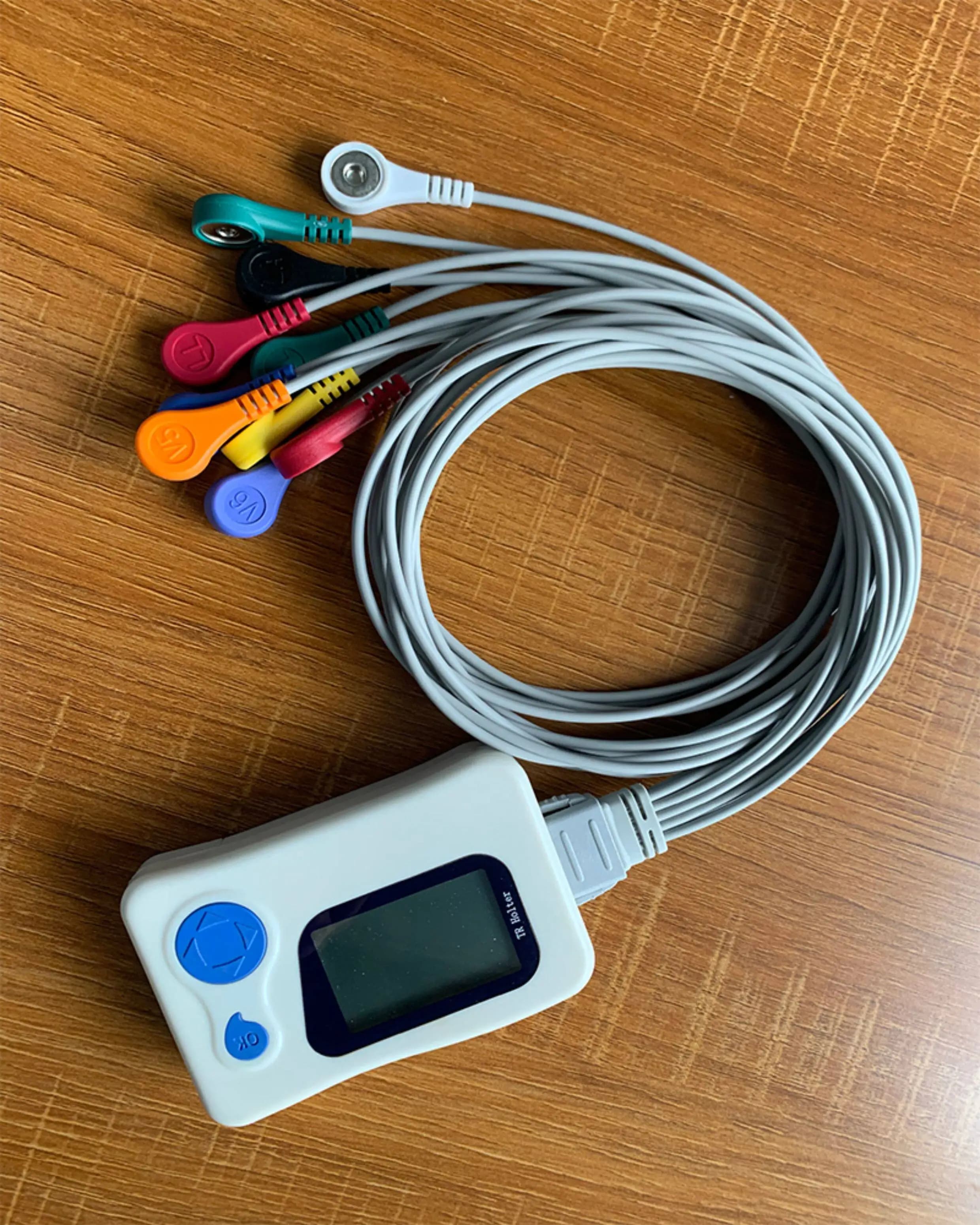 Suitable for TR-1200 Dynamic ECG Monitors Lead Wire Button ECG Lead Wire 10 Lead