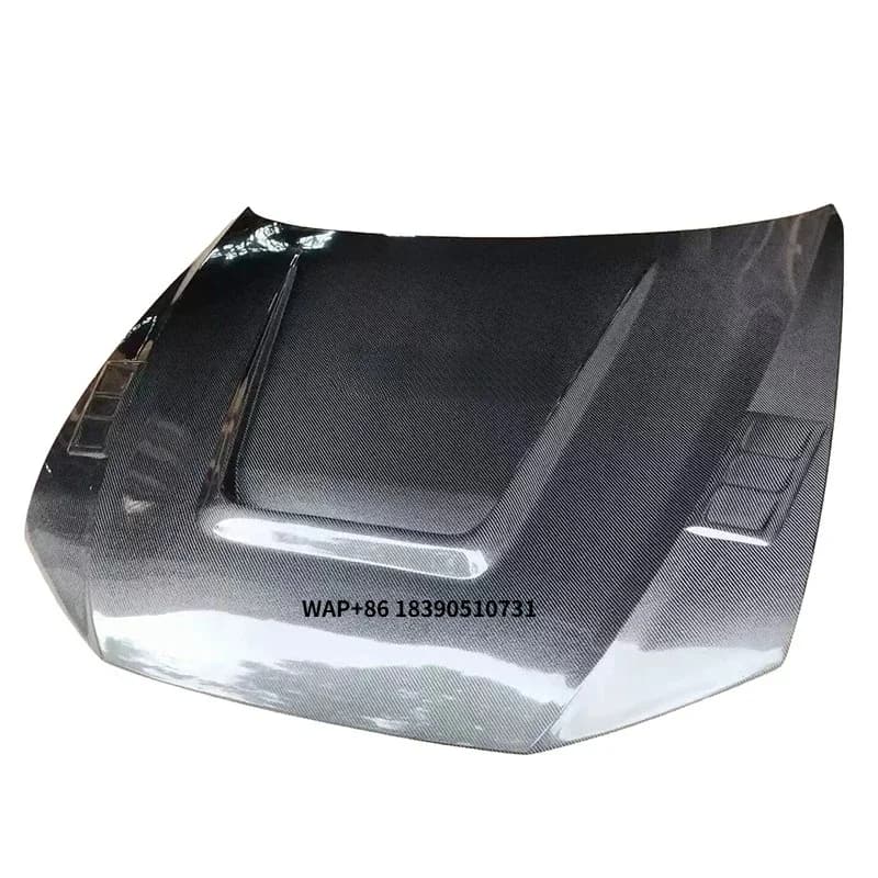 Hot Sale Carbon Fiber Fibre Front Hood Engine Bonnet Vent Body Kit Fits for  RS6 C8