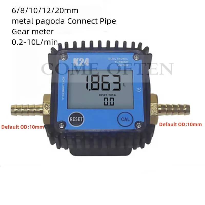 G1" G1/2" Micro Flow Digital Display Meter Gear Flow Meter Diesel Oil Hydraulic Oil Soy Oil Water 0.2-10L/min100LPM